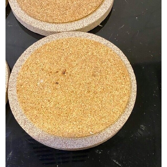 Thirstystone Sandstone Coasters Don't Mess with Texas Set of 4 Cork Backing - Picture 8 of 12